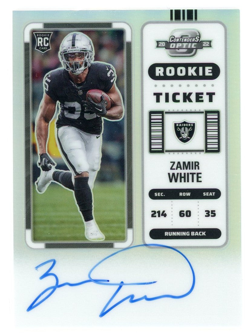 Zamir White / 2022 Panini Donruss Optic / Rookie Ticket Prizm / Raw