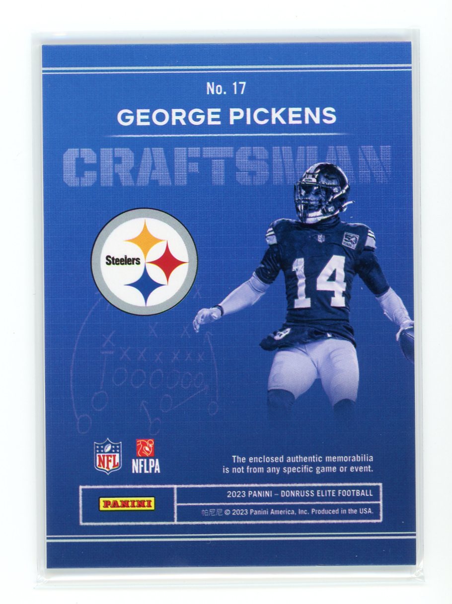 George Pickens / 2023 Panini Donruss Elite / Craftsman / Raw