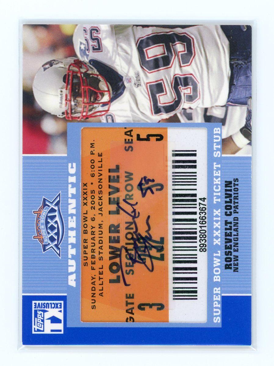 Rosevelt Colvin / 2007 Topps Exclusive / Lower Level  Super Ticket