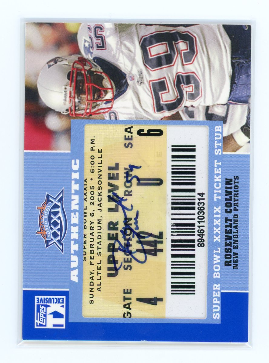 Rosevelt Colvin / 2007 Topps Exclusive / Upper Level  Super Ticket