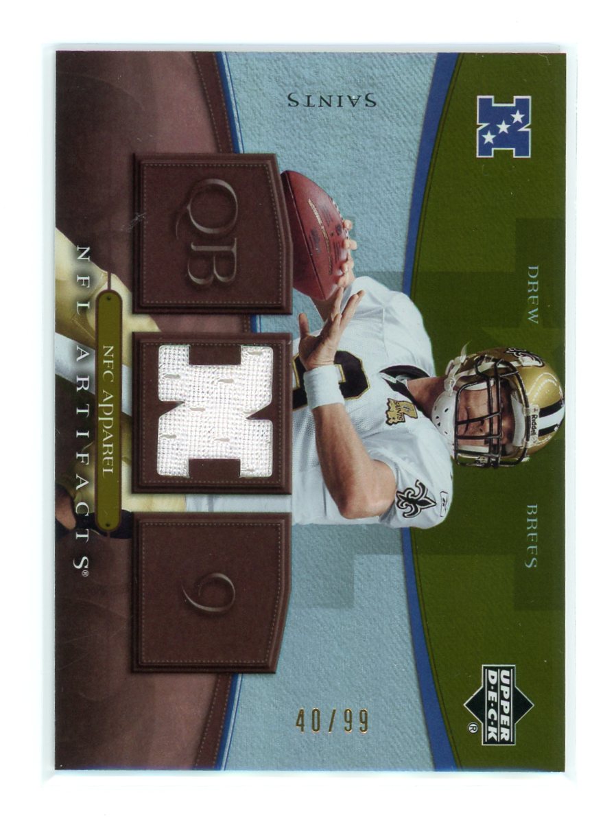 Drew Brees / 2007 Upper Deck Artifacts / Patch / 40/99