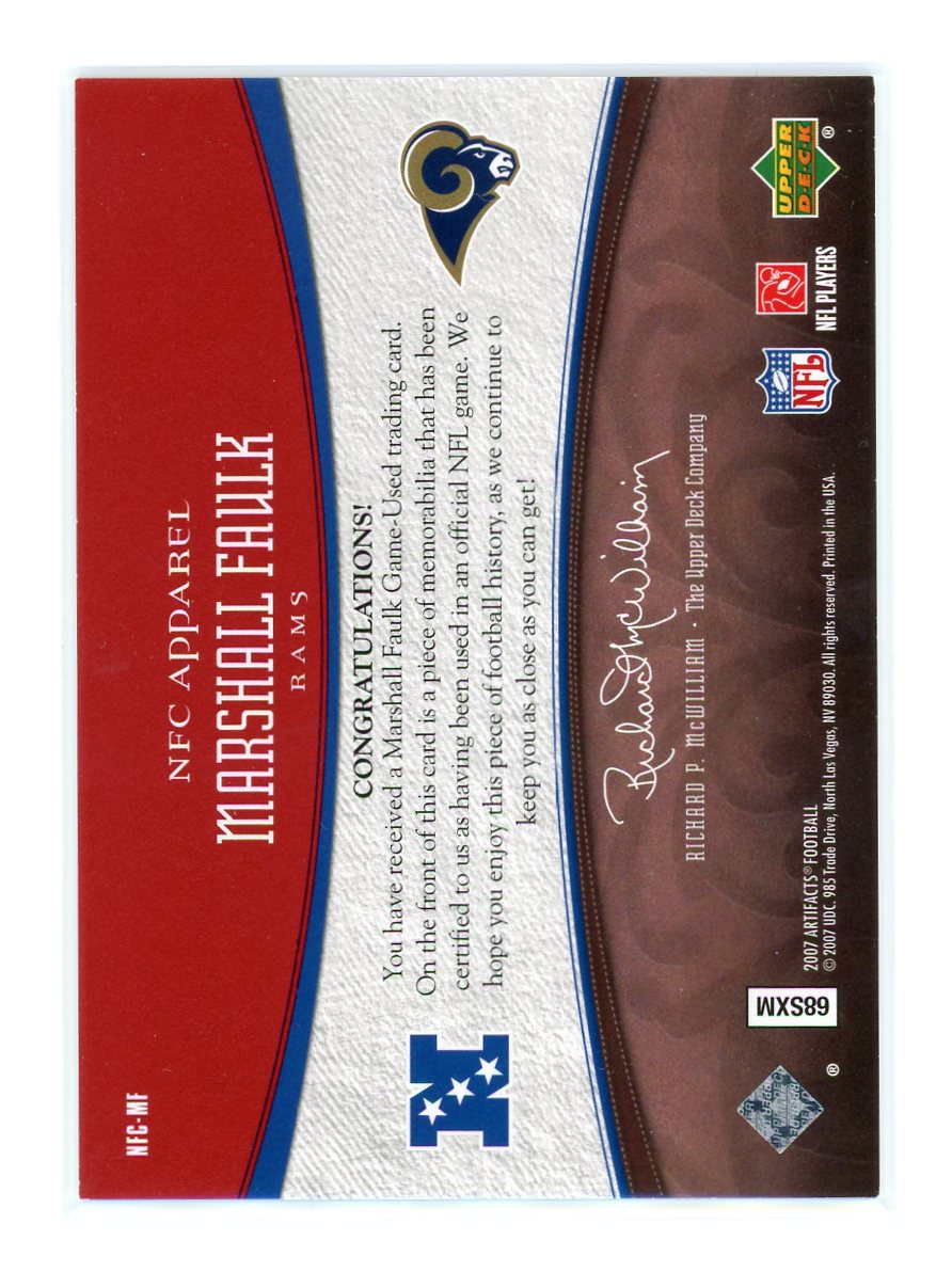 Marshall Faulk / 2007 Upper Deck Artifacts / 188/250