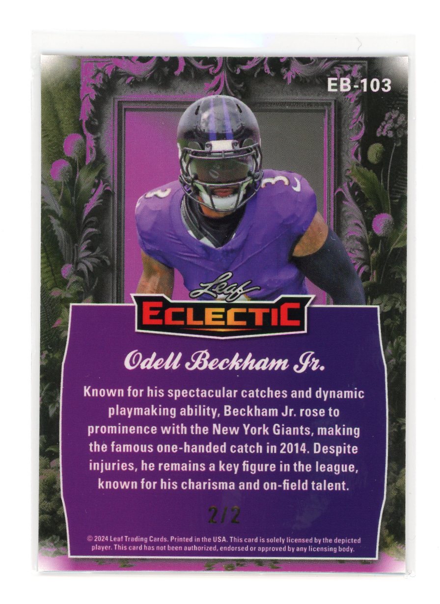 Odell Beckham Jr. / 2024 Leaf Eclectic / Refractor / Raw